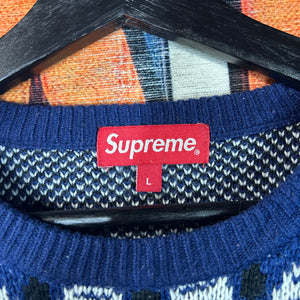Supreme Bandana Knit Sweater Size Large