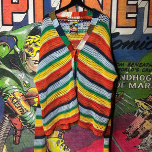 Marni No Vacancy Inn Crochet Striped Cardigan Size XL