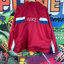 Load image into Gallery viewer, Y2K Nike Red Nylon Windbreaker Jacket Size Large
