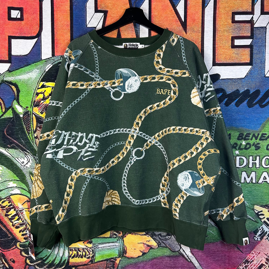 Bape Jewels Sweatshirt Size XL