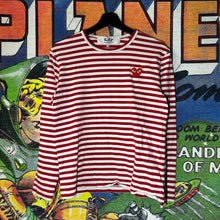 Load image into Gallery viewer, COMME des GARÇONS PLAY Striped Long Sleeve Tee Size Small
