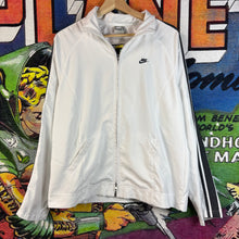 Load image into Gallery viewer, Y2K Nike White Track Jacket Size Womens Medium
