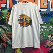 Load image into Gallery viewer, Vintage 90’s Cat Trolley Tee Size XL
