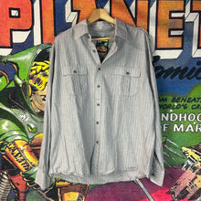 Load image into Gallery viewer, Y2K Raw State Cross Wings Button Up Shirt Size XL
