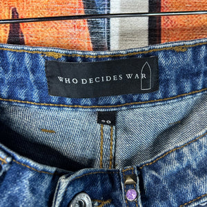 Who Decides War Multicolor Studded Jeans Size 30”