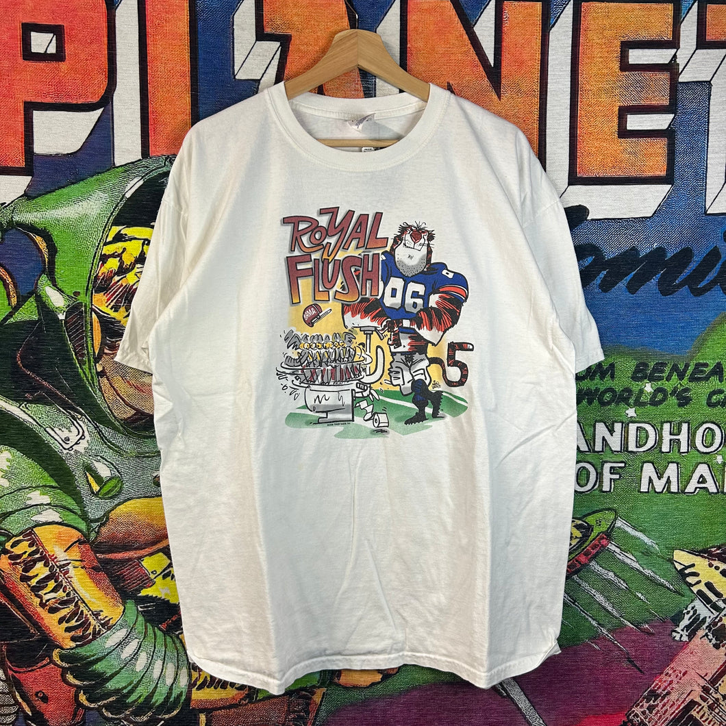 Y2K Auburn Tigers Royal Flush Tee Size XL