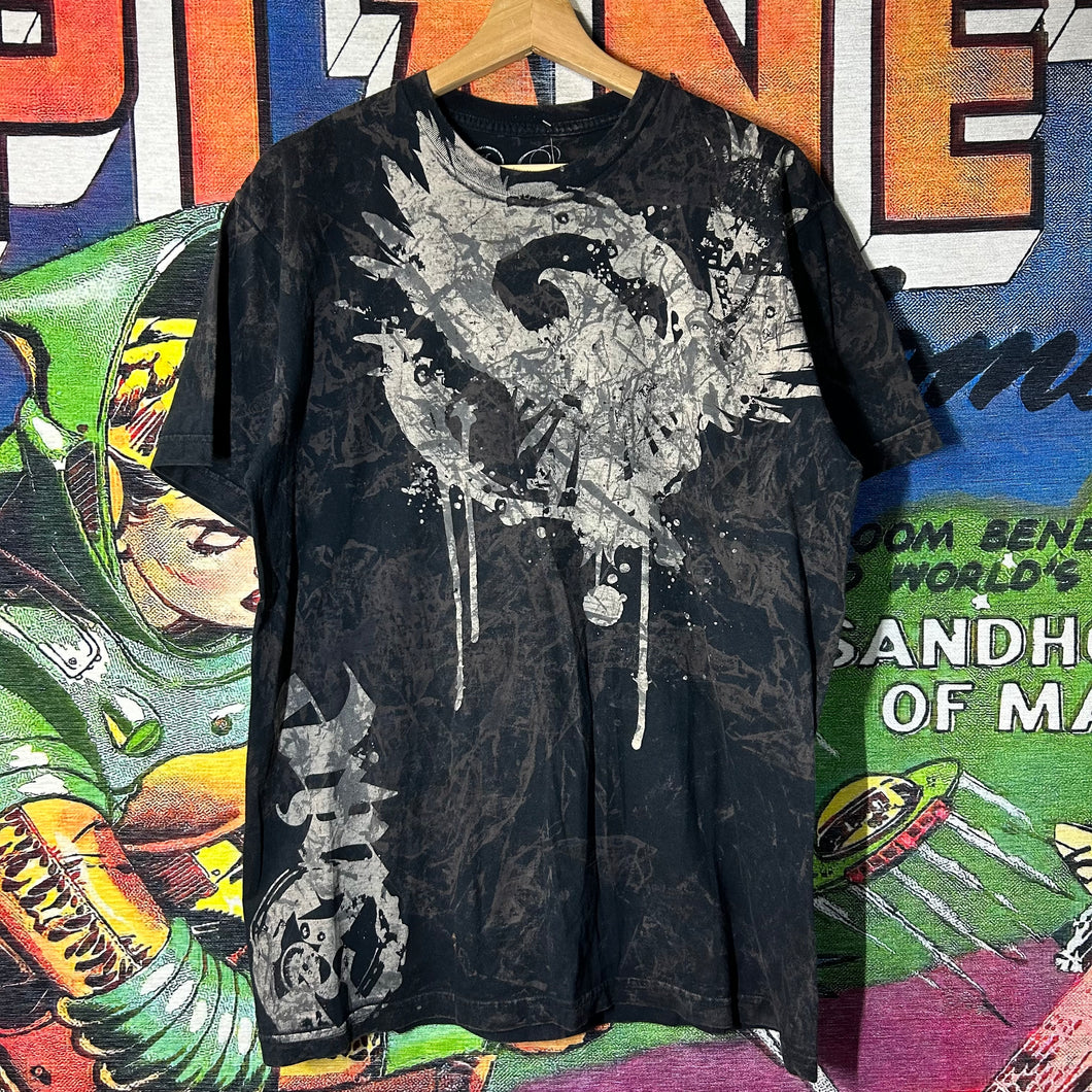 Y2K Escape Label Grunge Tee Size Large