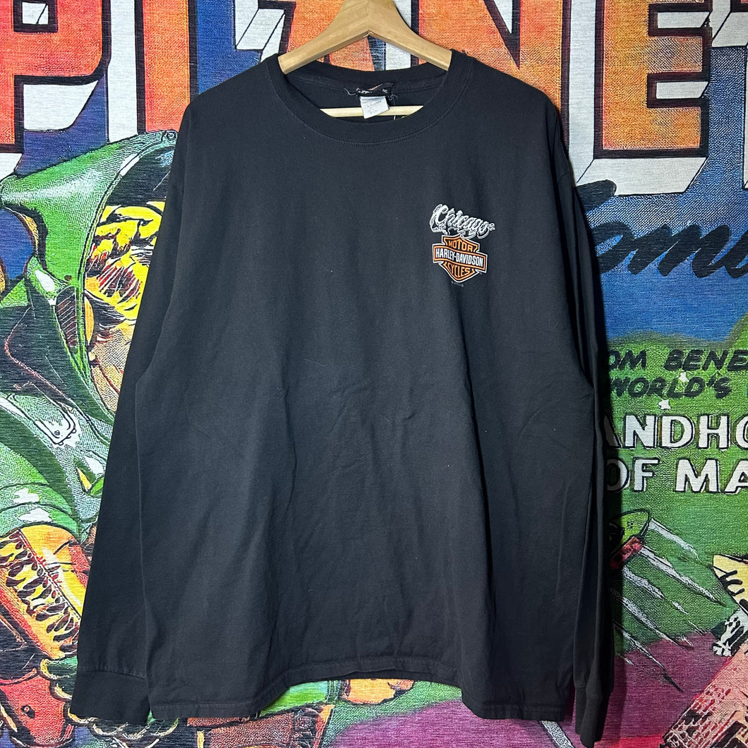 Harley Davidson Chicago Long Sleeve Tee Size XL