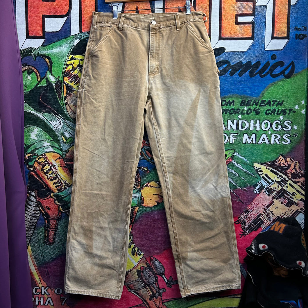 Y2K Carhartt Carpenter Khaki Pants Size 33”