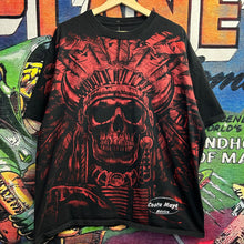 Load image into Gallery viewer, Y2K Aztec Skull Warrior All Over Print Tee Size 2XL
