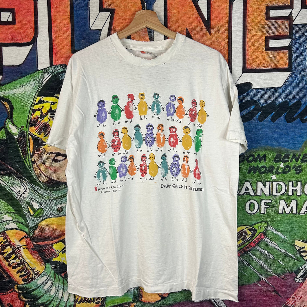 Vintage 90s Save the Children Tee Size XL