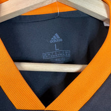 Load image into Gallery viewer, Black and Orange Houston Dynamo Jersey Youth Large
