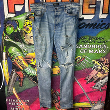 Load image into Gallery viewer, Amiri MX1 Blue Skinny Jeans Size 38”
