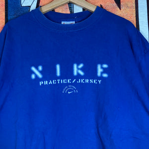Vintage Y2K Nike Practice Jersey Graphic Tee Size XL