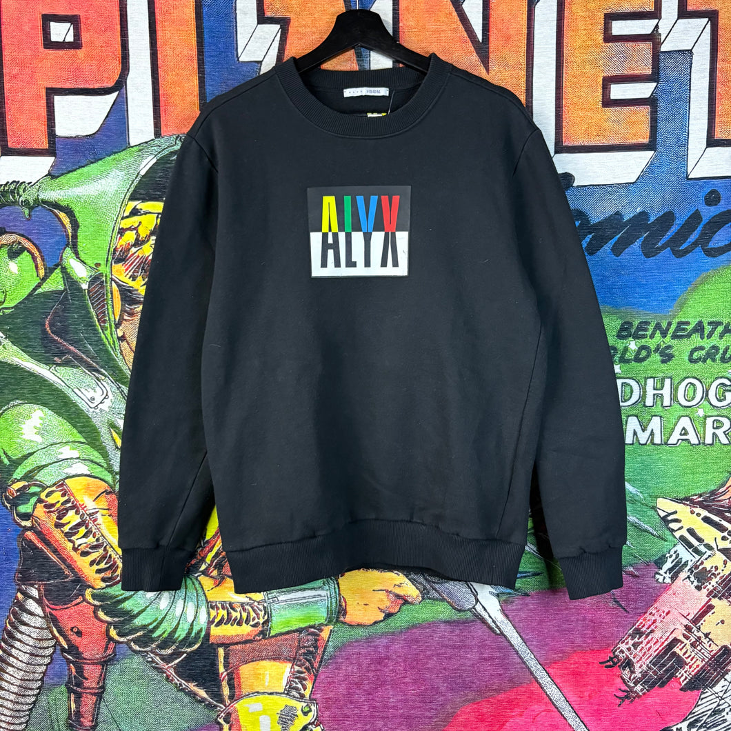 1017 ALYX 9SM “Visual” Block Logo Crew Neck Sweatshirt Size Small