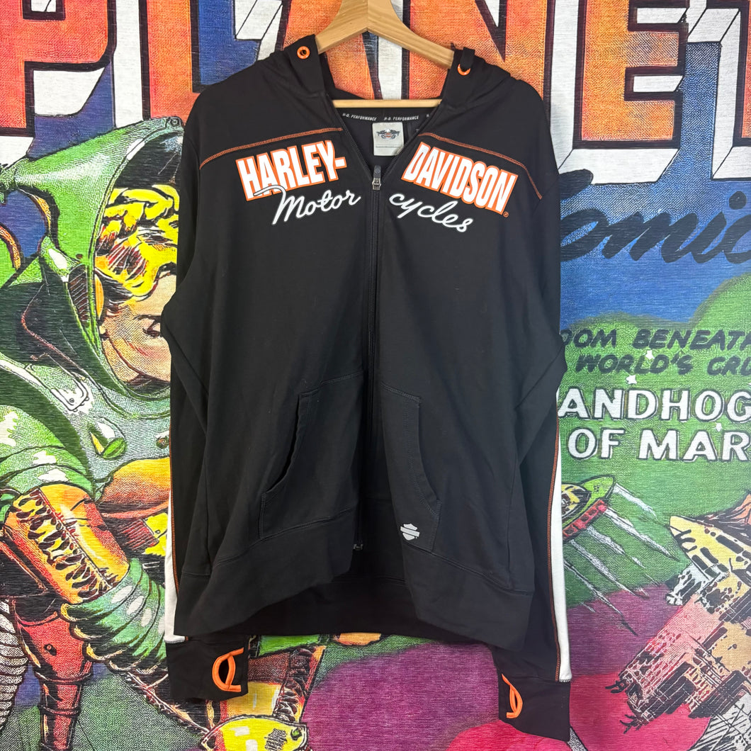 Y2K Harley-Davidson ZipUp Hoodie Size 2XL