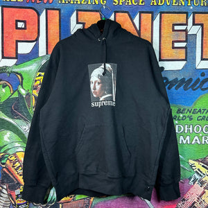Supreme Girl With A Pearl Earring Hoodie Size Large