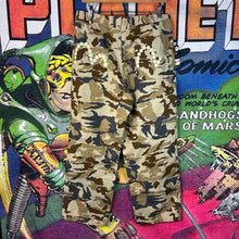 Load image into Gallery viewer, Evisu Seagull Logo Camouflage Pleated Trousers 32”
