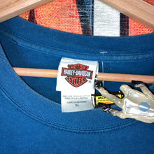 Load image into Gallery viewer, Vintage Y2K 2005 Harley Davidson Singapore Blue Flame Tee Size XL
