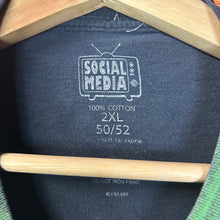 Load image into Gallery viewer, Skull Green Flames AOP Tee Size 2XL
