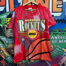 Load image into Gallery viewer, Vintage 90’s Houston Rockets All Over Print Tee Size Medium
