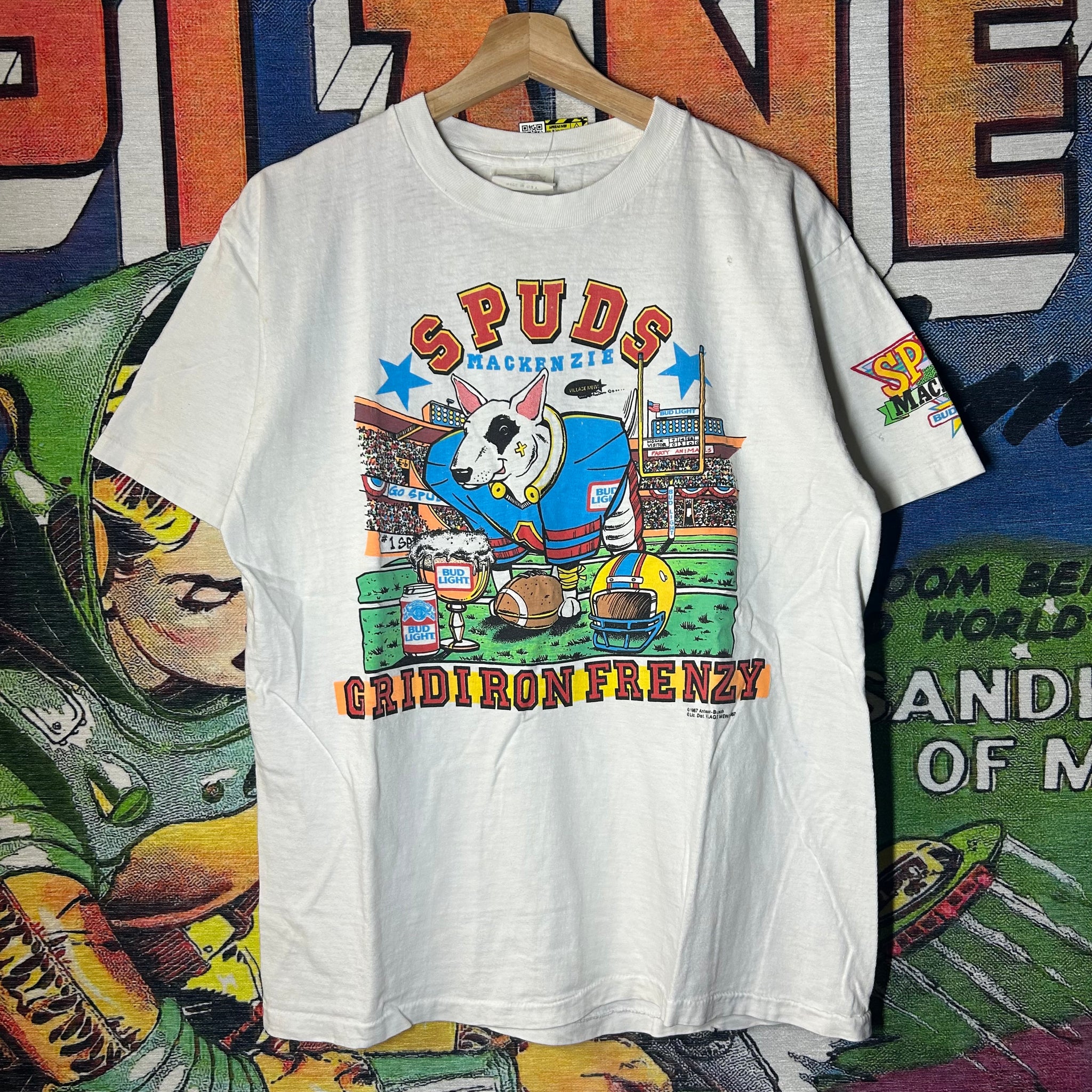 Vintage 90s Bud Light Spuds Mackenzie Tee Size XL – Area52houston