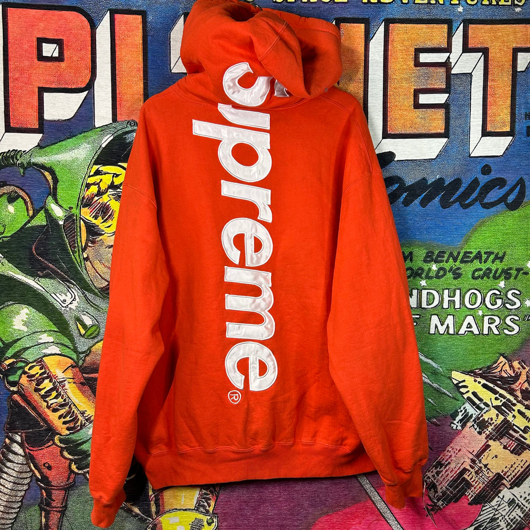 Supreme Satin Appliqué Hoodie Size XL