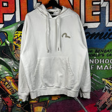 Load image into Gallery viewer, Evisu Embroidered Logo Hoodie White Size M
