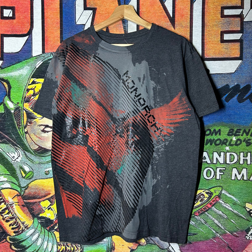 Y2K Monarchy Grunge AOP Tee Size XL