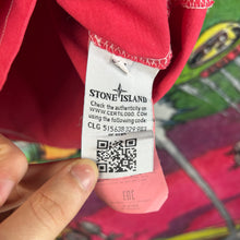 Load image into Gallery viewer, Stone Island Compass Patch Red T-Shirt Size Medium
