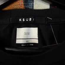 Load image into Gallery viewer, Ksubi Jet Black Skript Kash T-shirt Size XL
