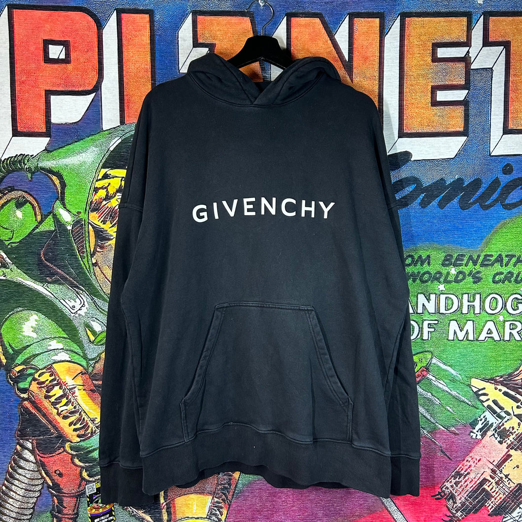 Givenchy Logo Hoodie Size XXL (fits Large)