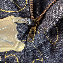 Load image into Gallery viewer, Louis Vuitton FW24 Arabesque Embroidered Denim Pants Ready-To-Wear 1AFX97 Size 34"
