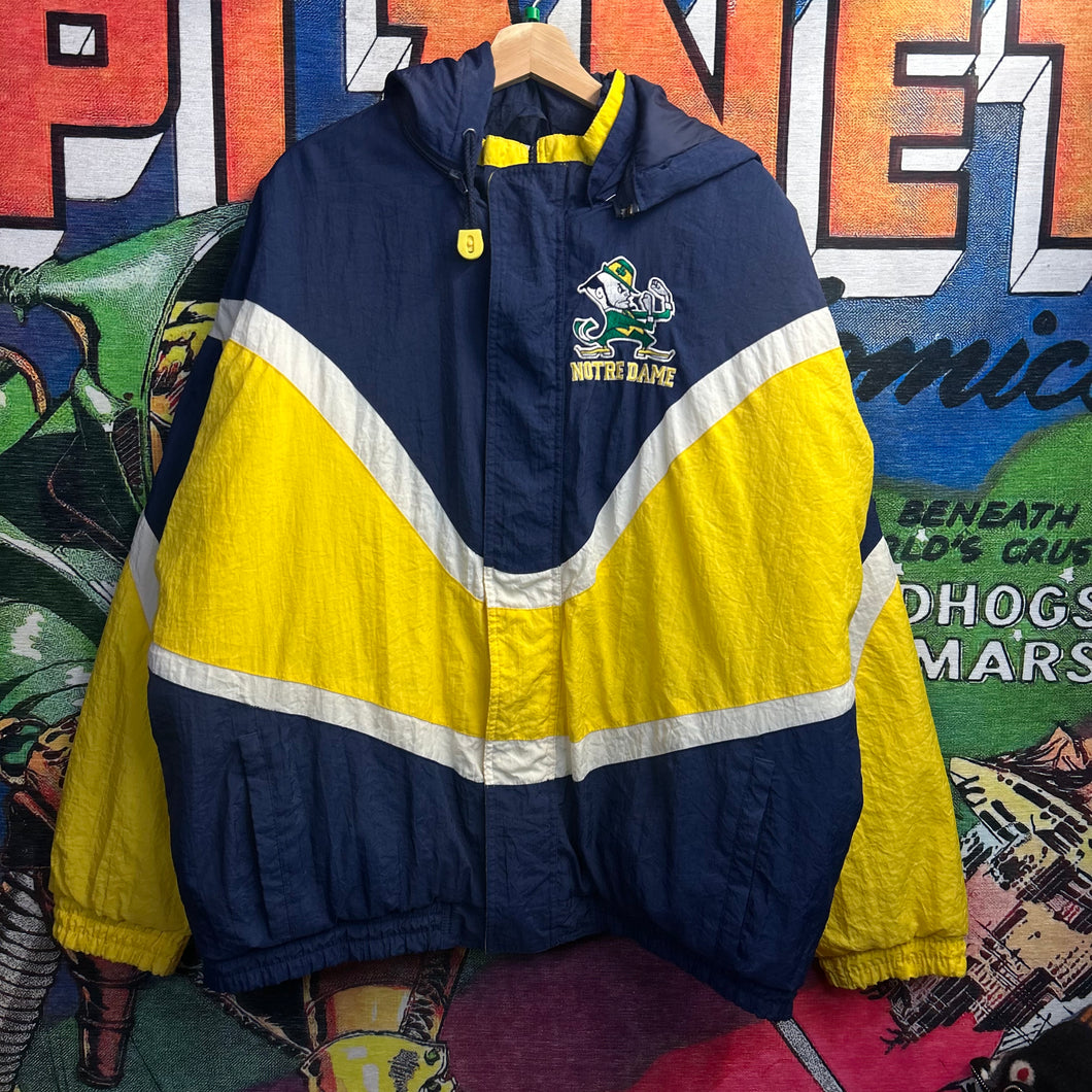 Vintage 90’s Notre Dame Sports Puffer Size Large