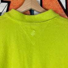 Load image into Gallery viewer, Y2K Roca Wear Lime Green Polo Shirt Size L
