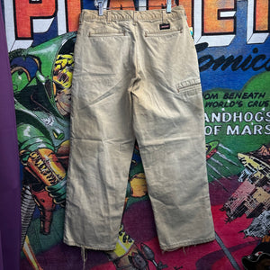 Y2K Dickies Double Knee Khaki Jeans Size 32”