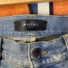 Load image into Gallery viewer, Amiri MA Quad Artpatch Skinny Jeans Size 30”
