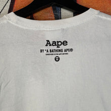 Load image into Gallery viewer, AAPE Orange Camo OG Moonface Tee Size Large
