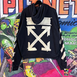 Off-White Tape Diag Arrows Hoodie Size Large
