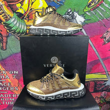 Load image into Gallery viewer, Versace Trigreca Sneaker Gold Marrone Size 11/44

