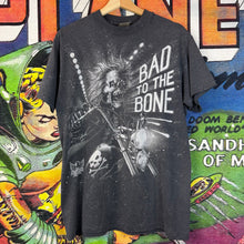 Load image into Gallery viewer, Vintage 90s “Bad To The Bone” Biker Tee Size Large
