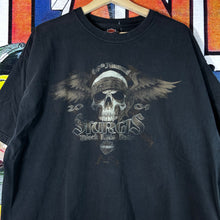 Load image into Gallery viewer, Harley Davidson 2009 Sturgis Skull Head W/ Wings Tee Size 2XL
