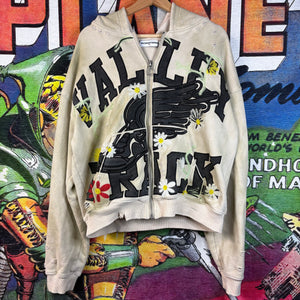 Vale Bone Garden Zip Up Hoodie Size Medium