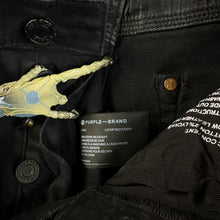 Load image into Gallery viewer, Purple Jeans Black Wax Jeans Size 30
