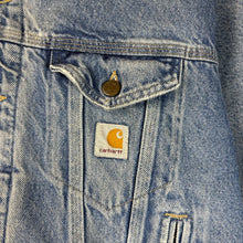 Load image into Gallery viewer, Vintage 90s Carhartt Blanket Lined Denim Jacket Size Large
