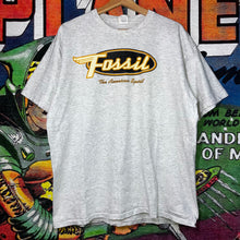 Load image into Gallery viewer, Vintage 90s Fossil Brand Logo Tee Size XL
