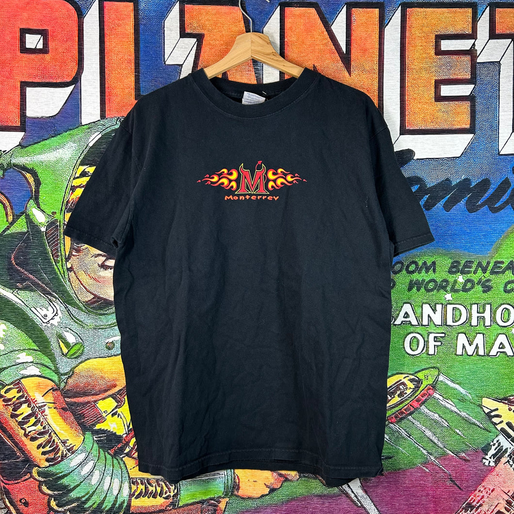 Y2K Monterrey Flames Tee Size Large
