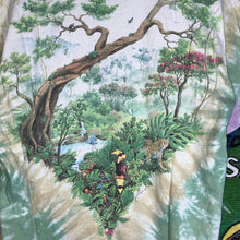 Load image into Gallery viewer, Vintage 90s Liquid Blue African Rain Forest AOP Tie Dye Graphic Tee Size XL
