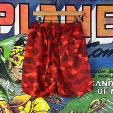 Load image into Gallery viewer, Bape Red Camo Shorts Size Medium
