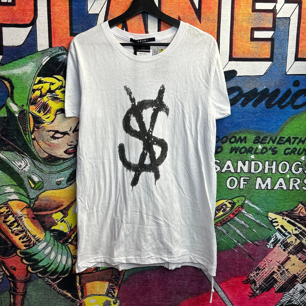 Brand New Ksubi Spray Dollar Sign Tee Size Small